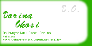 dorina okosi business card